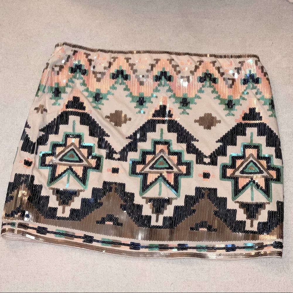 Express Sequins Multicolor Skirt - image 3